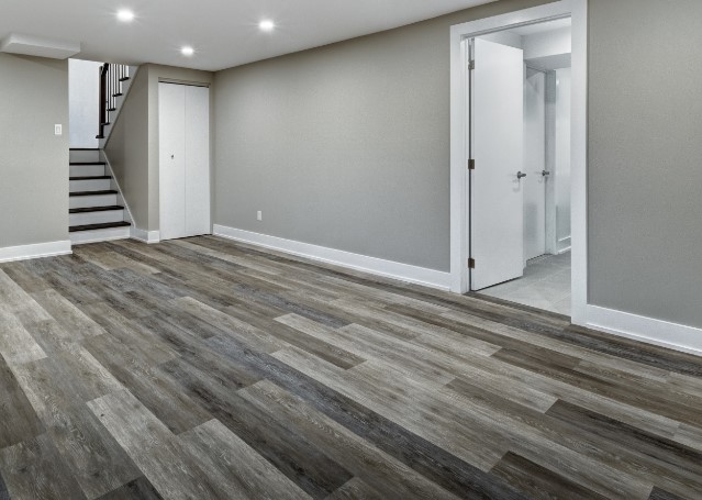 Gray-Wash Luxury Vinyl Plank